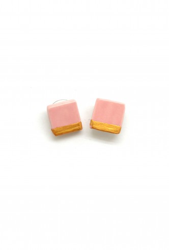 Golden Square Ceramic Studs